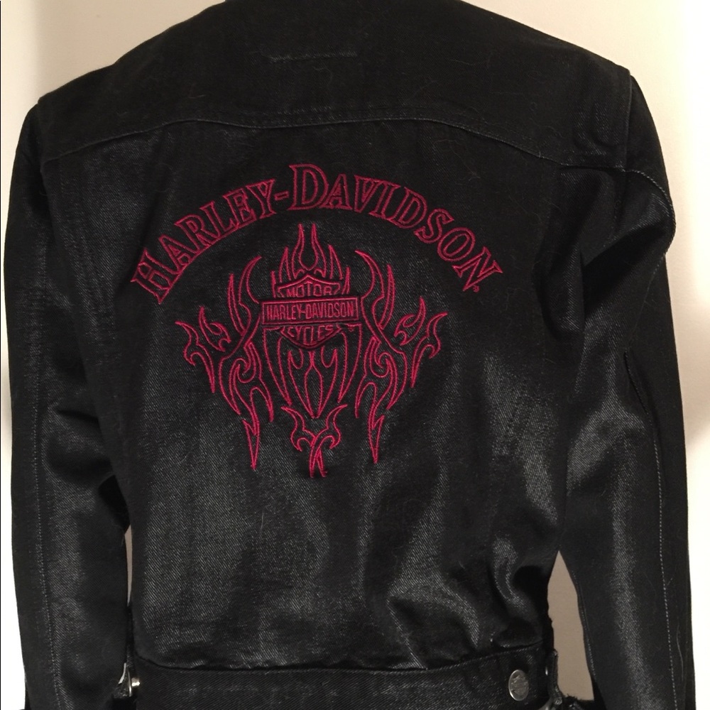 NWT Genuine Harley Davidson denim black jacket